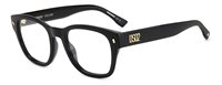 Montatura vista Dsquared Uomo D2 0065BLACK51 - D2 0065BLACK51